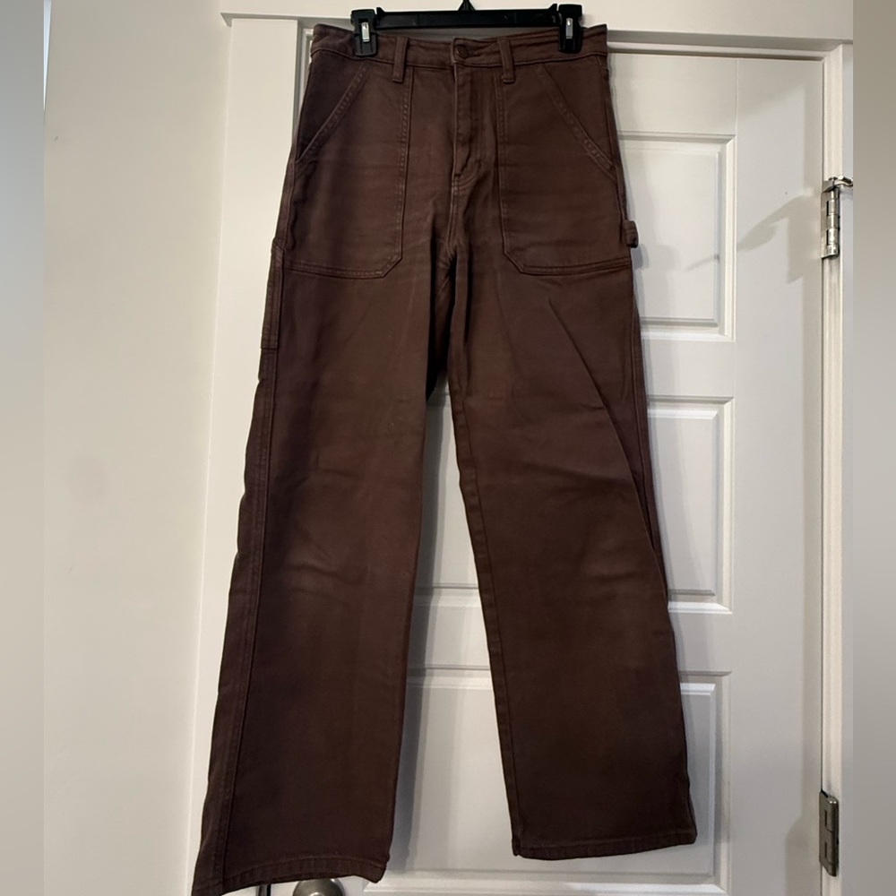Women's Wide Leg Brown Pants